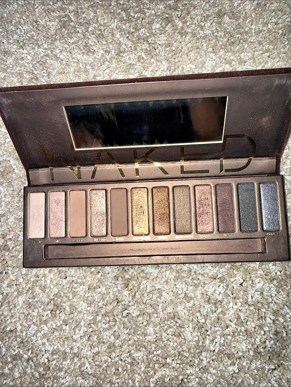 Urban Decay Naked Eyeshadow Palette Brown & Gold NWT